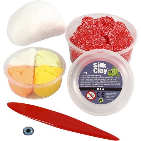 Czerwony potwór z mas Silk i Foam Clay Czerwony potwór z mas Silk i Foam Clay