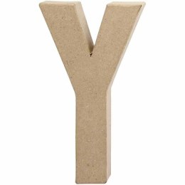 Litera Y z papier-mache H: 20,5 cm