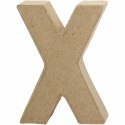 Litera X z papier-mache H: 10 cm