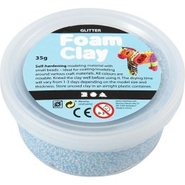 Masa Foam Clay Brokatowa Błękitna 35 g