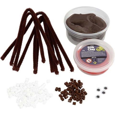Reniferki z masy Silk Clay i wyciorków Reniferki z masy Silk Clay i wyciorków