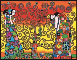 Kolorowanka Klimt Trzy Okresy Życia Ludzkiego