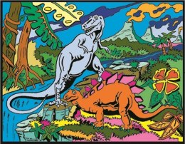 Kolorowanka Welwetowa 47x35 2 Dinozaury