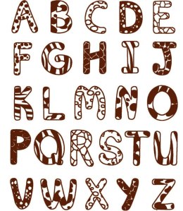 Stempelki Alfabet - Duże litery