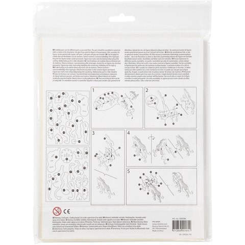 Puzzle 3D drewniane, lew Puzzle 3D drewniane, lew