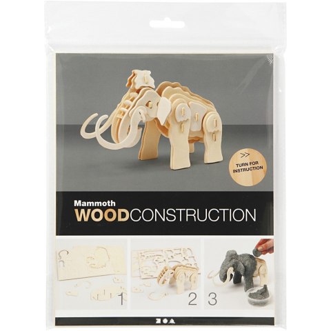 Puzzle 3D drewniane, mamut Puzzle 3D drewniane, mamut