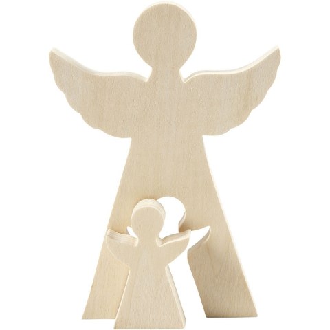 Aniołek 2w1 H: 20 i 8 cm sklejka Aniołek 2w1 H: 20 i 8 cm sklejka