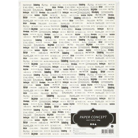 Papier Invitation A4, 100g, 10 ark. Papier Invitation A4, 100g, 10 ark.