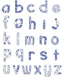 Stempelki Alfabet - Małe litery