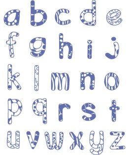 Stempelki Alfabet - Małe litery