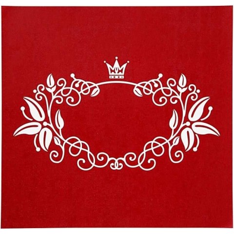 Szablon Sitodruk Ramka z Koroną 22x21 cm Szablon Sitodruk Ramka z Koroną 22x21 cm