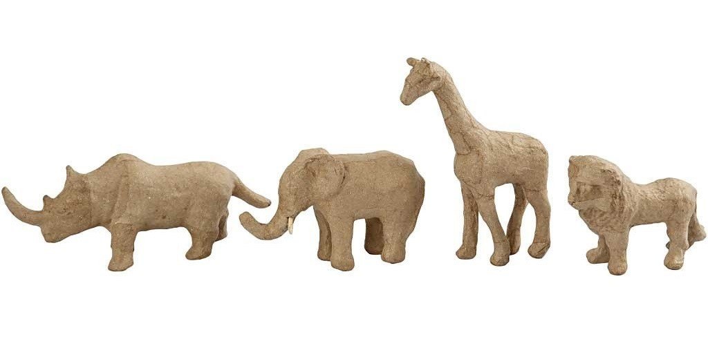Zwierzęta z papier-mache 32 szt. Zwierzęta z papier-mache 32 szt.