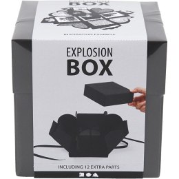 Pudełko na prezenty pełne niespodzianek Czarne DIY