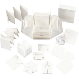 Pudełko na prezenty pełne niespodzianek Białe DIY