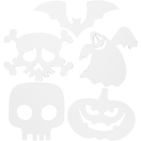 Motywy Halloweenowe z kartonu 17-24 cm Motywy Halloweenowe z kartonu 17-24 cm