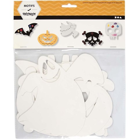 Motywy Halloweenowe z kartonu 17-24 cm Motywy Halloweenowe z kartonu 17-24 cm