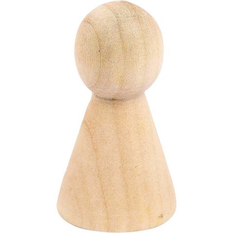 Pionki z drewna H: 4 cm 10 szt. Pionki z drewna H: 4 cm 10 szt.
