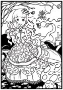 Kolorowanka Welwetowa A4 Księżniczka