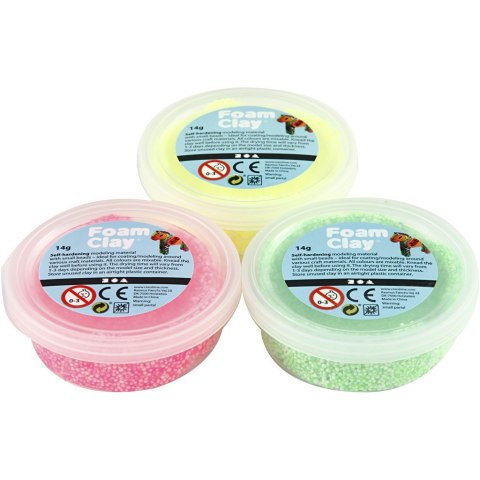 Zestaw Masa Foam Clay 3x14g kol. Neonowe Zestaw Masa Foam Clay 3x14g kol. Neonowe
