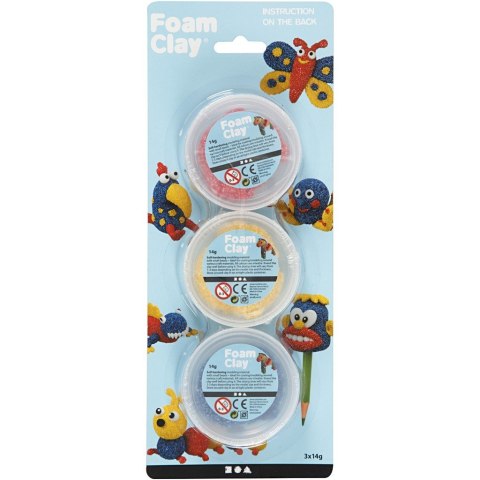 Zestaw Masa Foam Clay 3x14g kol. Podstawowe Zestaw Masa Foam Clay 3x14g kol. Podstawowe