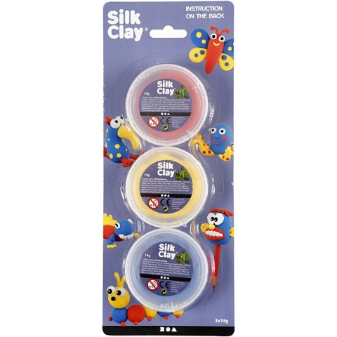 Zestaw Masa Silk Clay 3x14g kol. Podst. Zestaw Masa Silk Clay 3x14g kol. Podst.