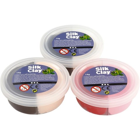 Zestaw Masa Silk Clay 6x7g kol. Kontr. Zestaw Masa Silk Clay 6x7g kol. Kontr.