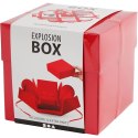Pudełko na prezenty pełne niespodzianek Czerwone DIY