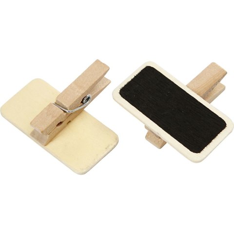 Klamerki z tabliczkami 4x2 cm 12 szt. Klamerki z tabliczkami 4x2 cm 12 szt.