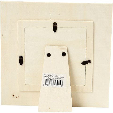 Ramka Drewniana stojąca na zdjęcia 16x16 cm Ramka Drewniana stojąca na zdjęcia 16x16 cm