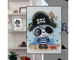 Diamentowa Mozaika, haft diam. 20x29 Panda Pirat