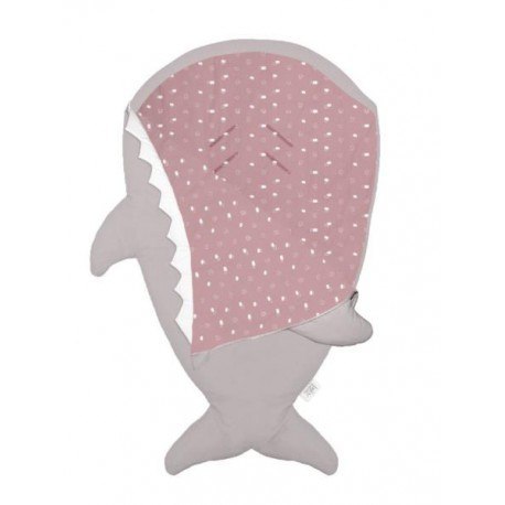 Baby bites śpiworek shark (1-18 miesięcy) pink