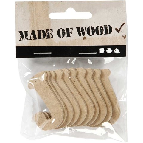 Litera J z MDF H: 4 cm 10 szt. Litera J z MDF H: 4 cm 10 szt.