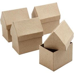 Pudełko Domek z papier-mache H: 10,5 cm