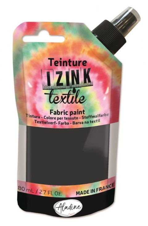 Farba płynna do tkanin 80ml Czarna