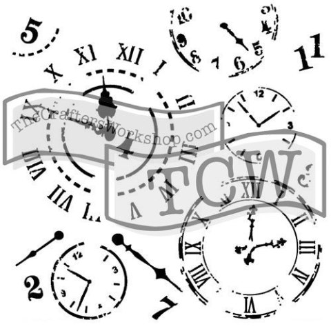 Szablon Podróż w Czasie 30,5 cm Szablon Podróż w Czasie 30,5 cm