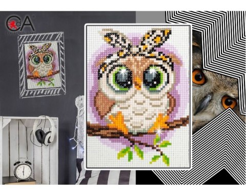 Diamentowa Mozaika 12x17 Sowa Diamentowa Mozaika 12x17 Sowa