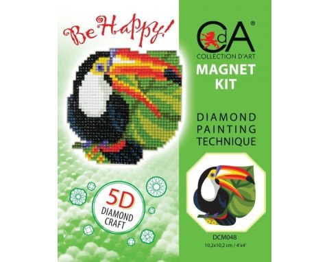 Diamentowa Mozaika z magnesem Tukan Diamentowa Mozaika z magnesem Tukan