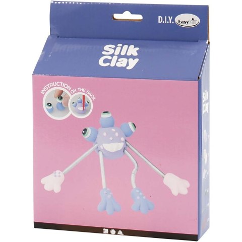 Fioletowy kosmita z masy Silk Clay Fioletowy kosmita z masy Silk Clay