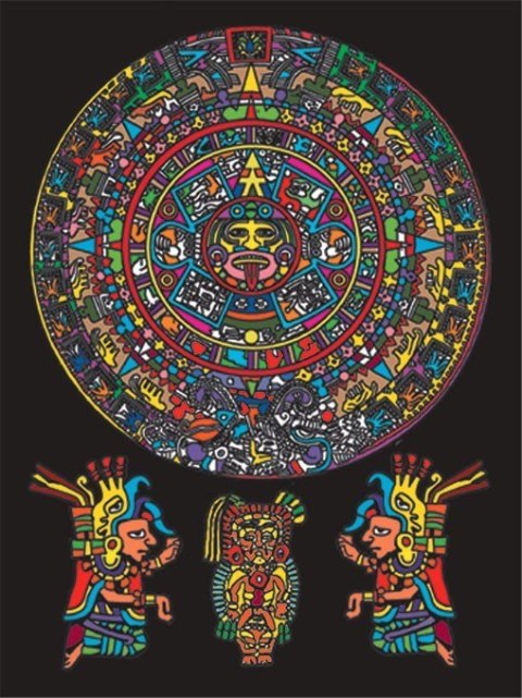 Kolorowanka Welwetowa 47x35 Aztekowie Kolorowanka Welwetowa 47x35 Aztekowie