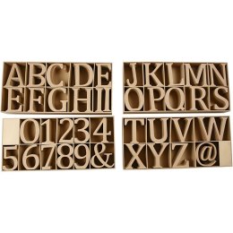 Litery i Cyfry z MDF H: 13 cm 160 szt.