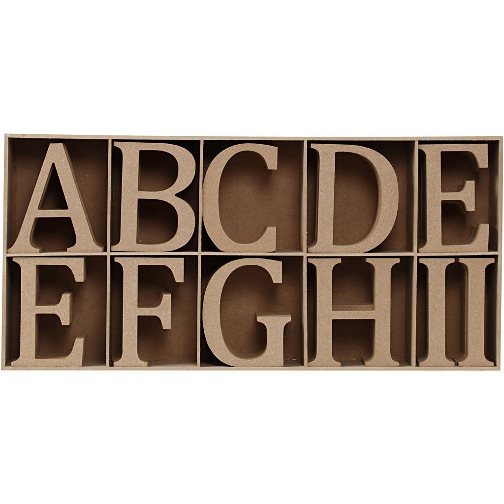 Litery i Cyfry z MDF H: 13 cm 160 szt. Litery i Cyfry z MDF H: 13 cm 160 szt.