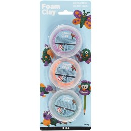 Masa Foam Clay - 3x14g kol. Wyraziste