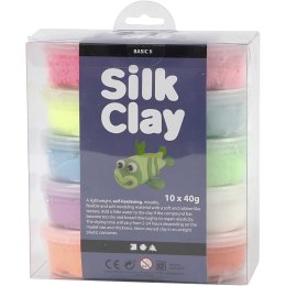 Zestaw Masa Silk Clay - 10x40g kol. Pastelowe
