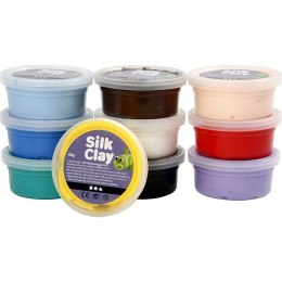 Zestaw Masa Silk Clay - 10x40g kol. Podstawowe
