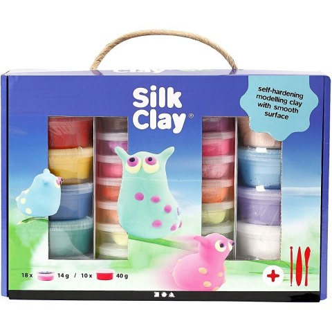 Zestaw Masa Silk Clay - Zestaw 10x40g i 18x14g Zestaw Masa Silk Clay - Zestaw 10x40g i 18x14g