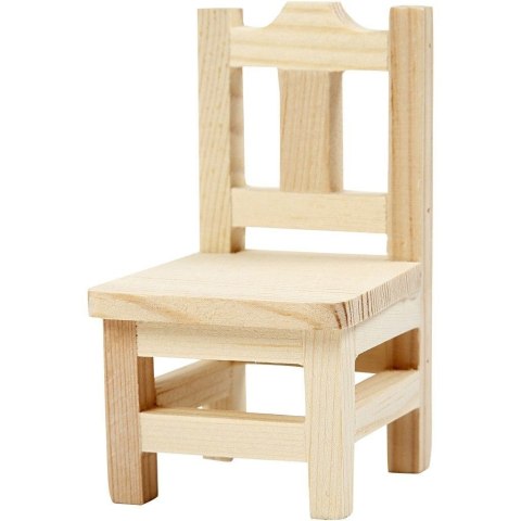 Mebelki z drewna H: 5,8-10,5 cm 50 szt. Mebelki z drewna H: 5,8-10,5 cm 50 szt.