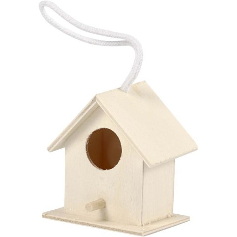 Mini Domek dla ptaków z drewna H: 6 cm Mini Domek dla ptaków z drewna H: 6 cm