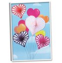Obrazek z gwoździ i muliny Balony Serca Obrazek z gwoździ i muliny Balony Serca
