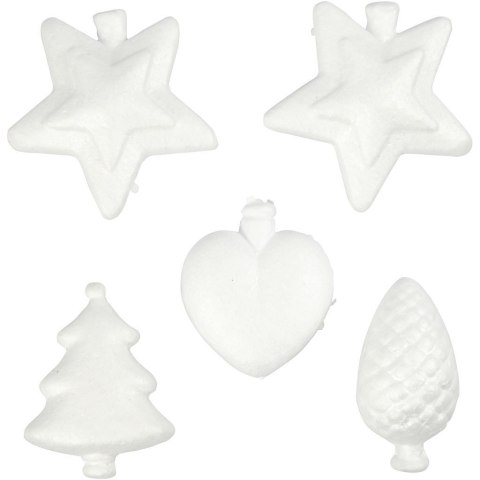 Ornamenty Świąteczne ze Styropianu 5 szt Ornamenty Świąteczne ze Styropianu 5 szt