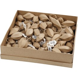 Ornamenty z papier-mache 80 szt.